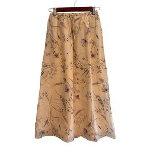 NWT H&M Flowy Cottagecore Floral Midi Skirt XS